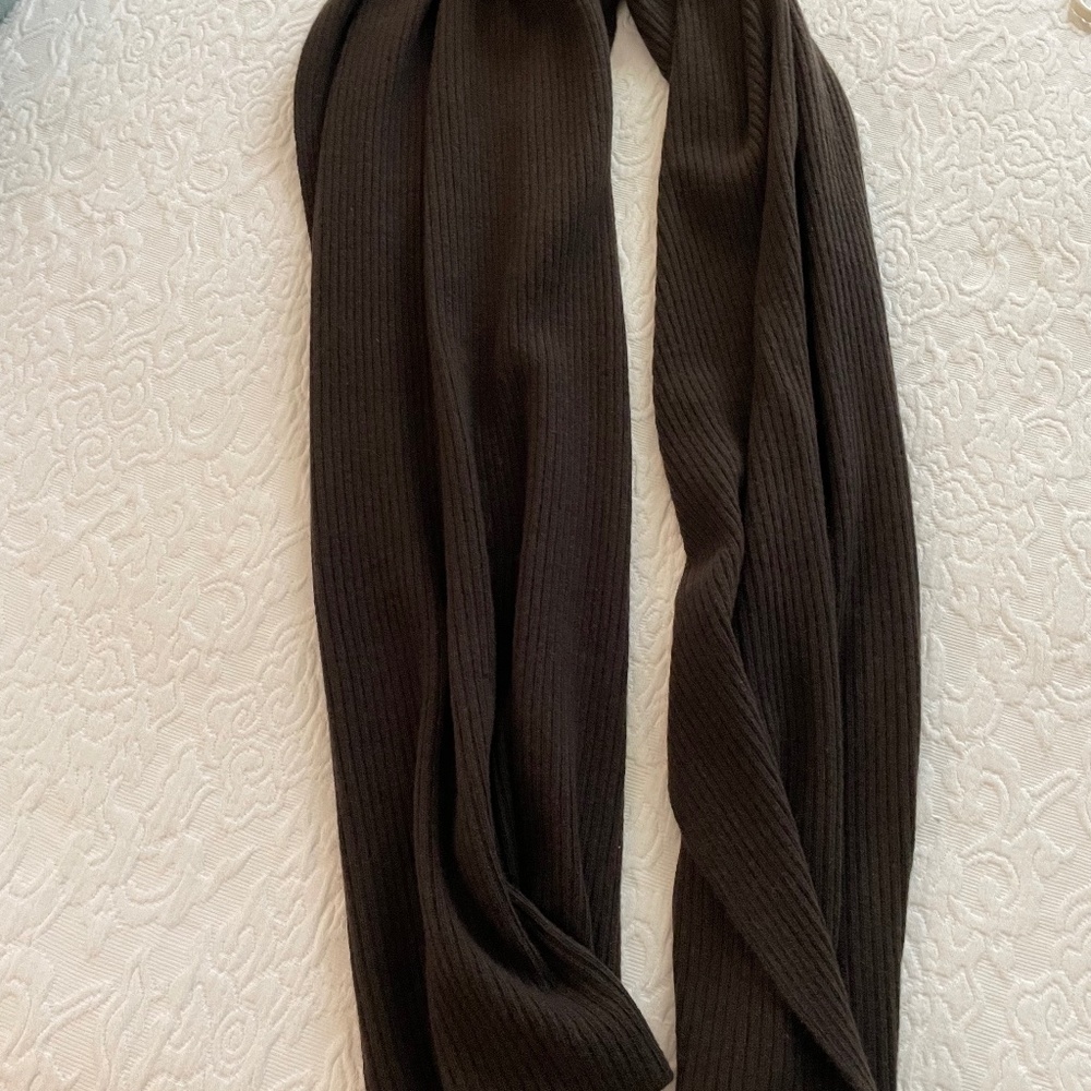Ann Taylor Pure Cashmere Cable Knit Pashmina Shawl Oversized